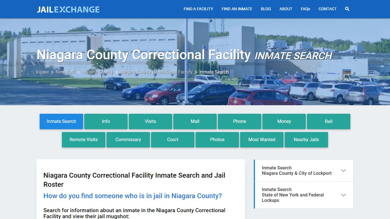 Niagara County Correctional Facility Inmate Search - Jail Exchange